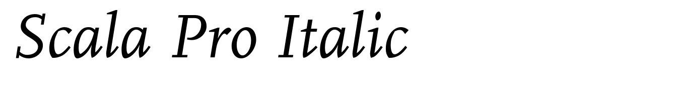 Scala Pro Italic